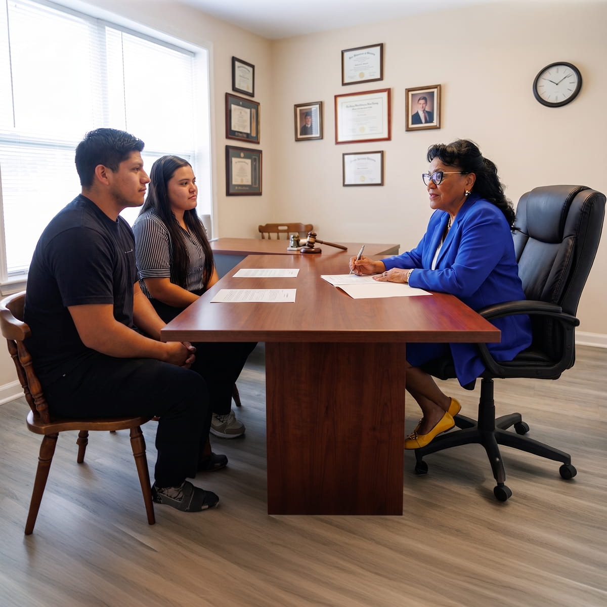 DUI defense attorney Stephen Jones meeting with a client to discuss DUI defense strategy